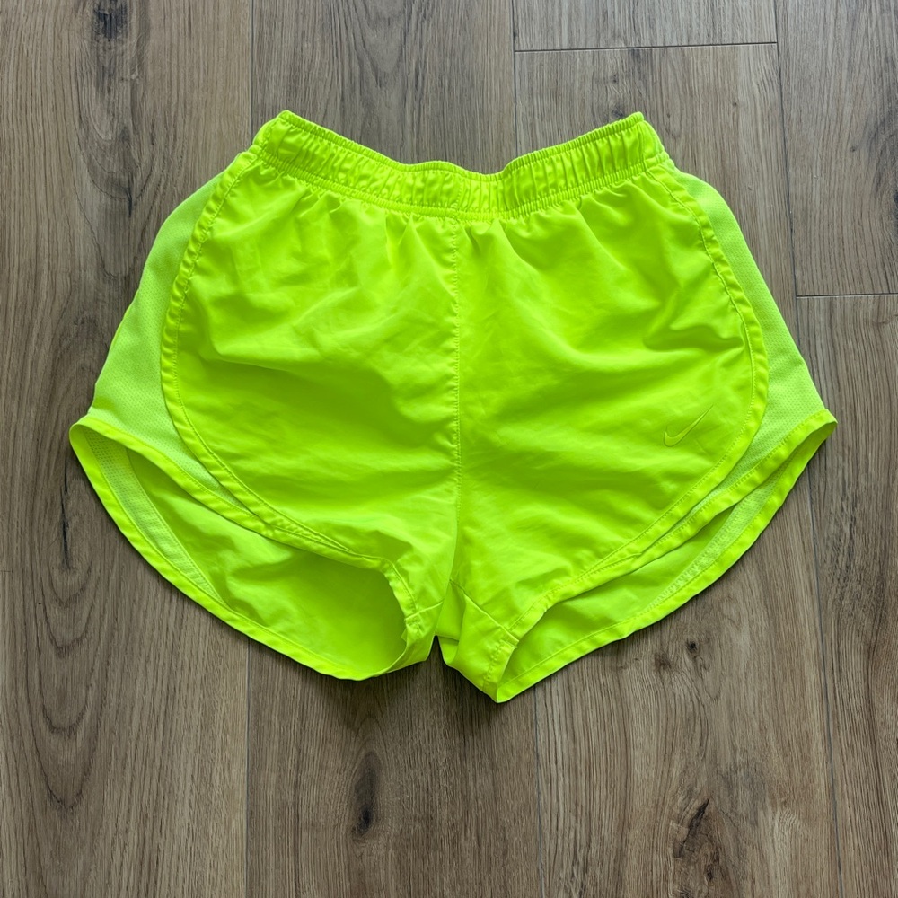 Neon Green Nike Athletic Shorts